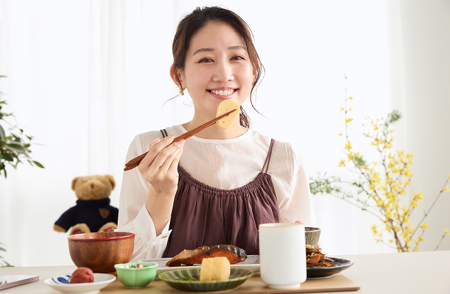 食事の時は外せるので快適